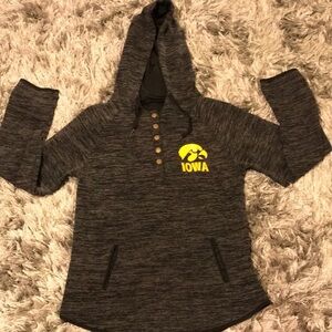 Iowa Women's Dark Grey hoodie like sweatshirt